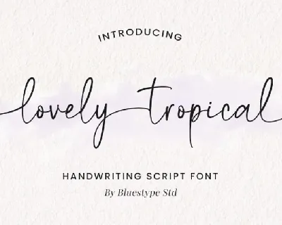 Lovely Tropical font