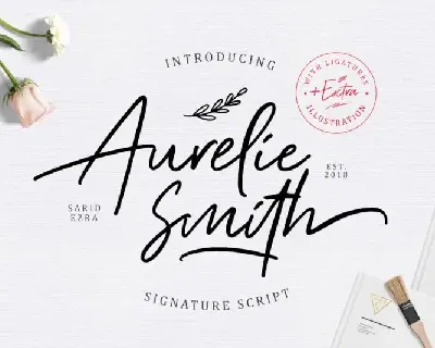 Aurelie Smith Script font