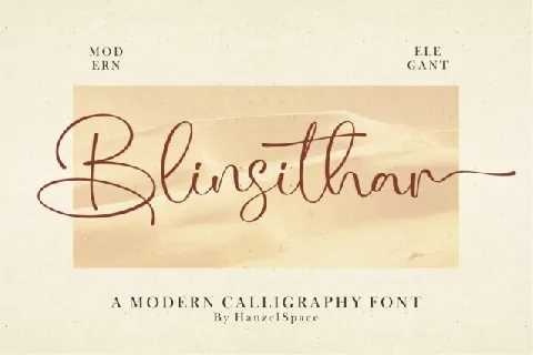 Blinsithar Calligraphy font