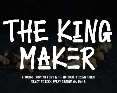 The King Maker-Personal use font
