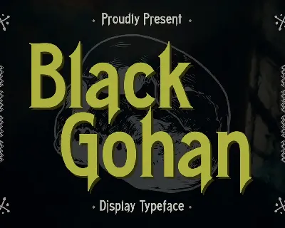 Black Gohan font
