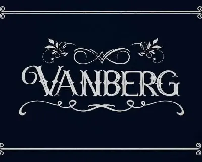Vanberg Display font