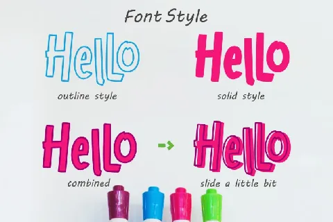 Hello freeday 2 Style font + free Splash