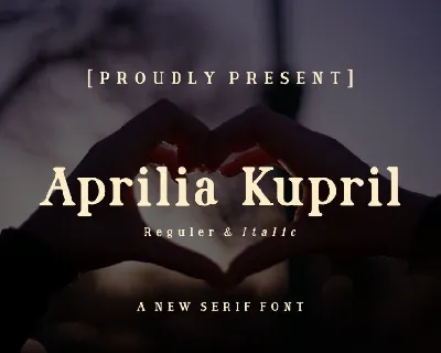 Aprilia Kupril font