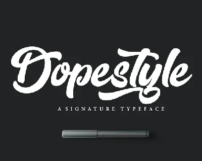 Dopestyle Script Free font