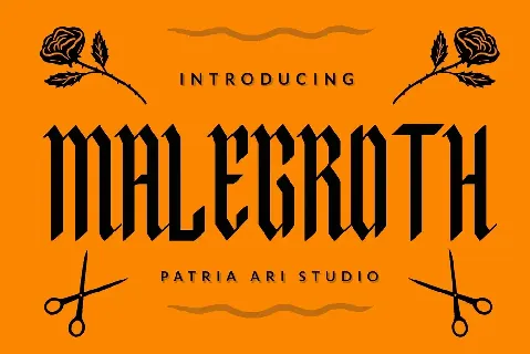 Malegroth font