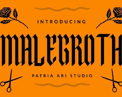 Malegroth font