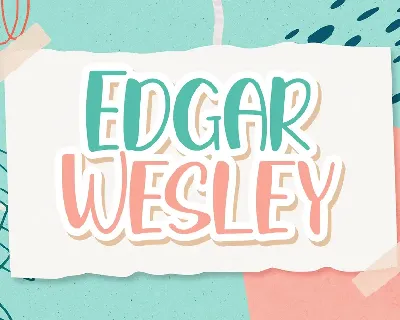 Edgar Wesley font