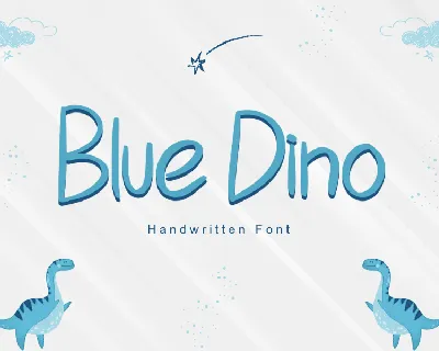 Blue Dino - Personal Use font