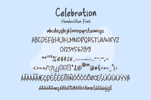 Celebration font