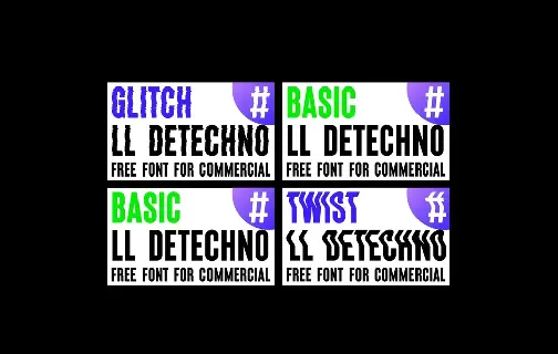 LL Detechno Family font