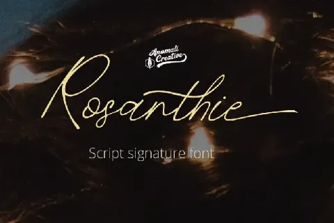 Rosanthie Script font