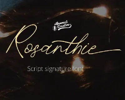 Rosanthie Script font