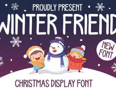 Winter Friend Display font