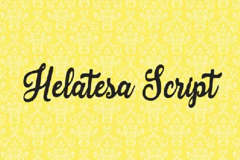 Helatesa Script font