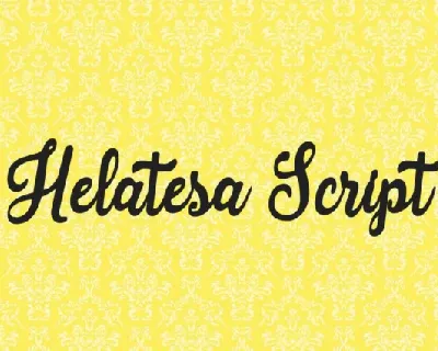 Helatesa Script font