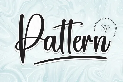 Pattern Script font