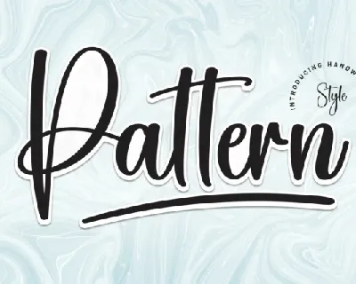 Pattern Script font