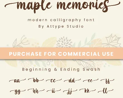 Maple Memories - Personal Use font