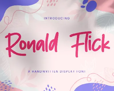 Ronald Flick font