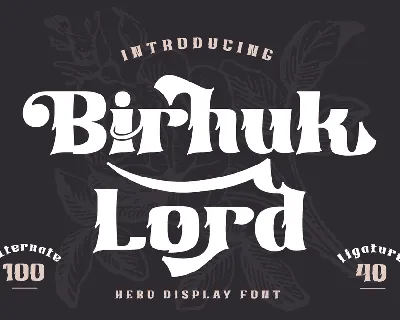 Birhuk Lord Trial font