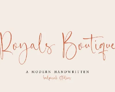 Royals Boutique font