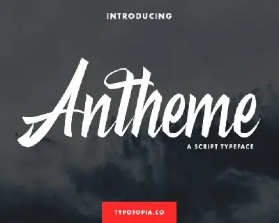 Antheme Brush font