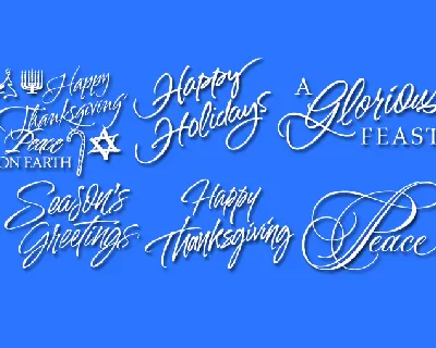 Holiday font