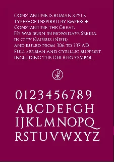 Constantine Type Family font