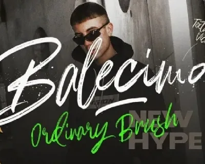 Balecimo Brush font