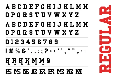 North Arena font