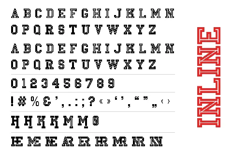 North Arena font