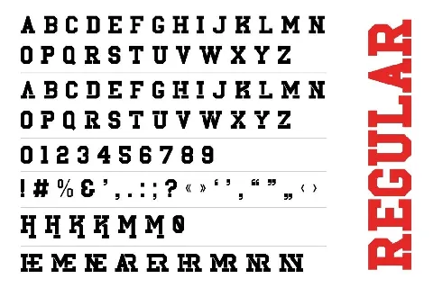 North Arena font