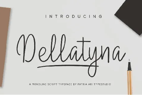 Dellatyna font