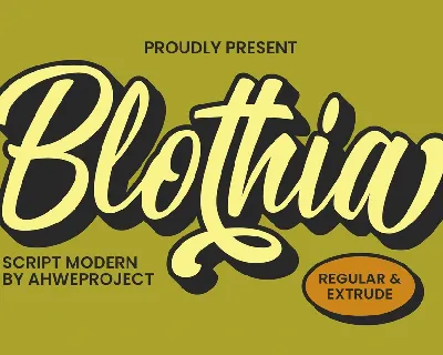 Blothia font