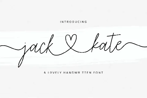 Jack & Kate font