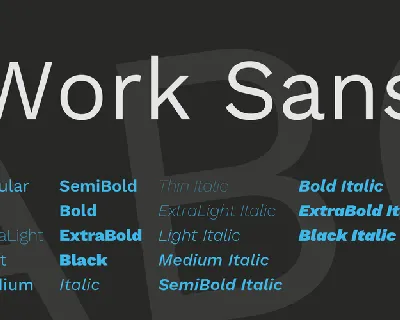 Work Sans font