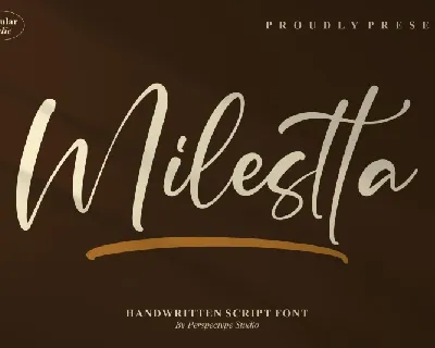 Milestta font