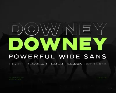 Downey font