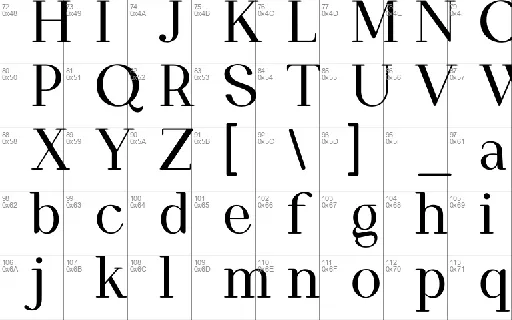 Malvix font