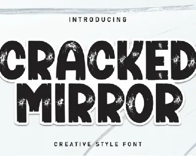 Cracked Mirror Display font