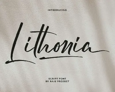 Lithonia font