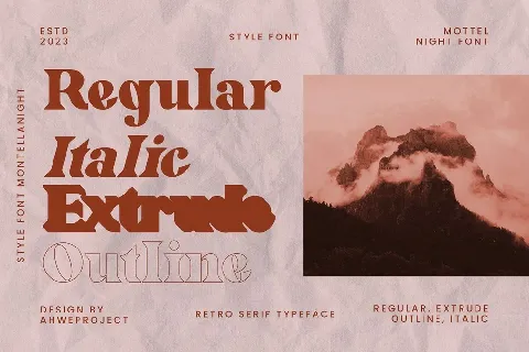 Mottelnight font