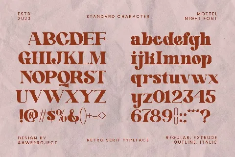 Mottelnight font