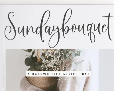 SundayBouquet font