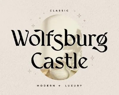 Wolfsburg Castle font
