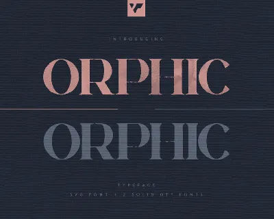 Orphic font