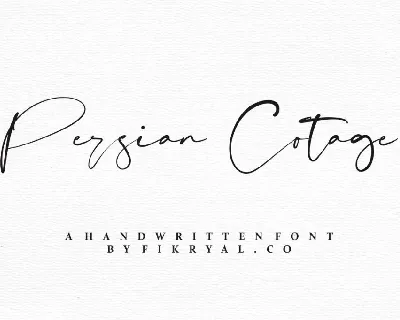 Persian Cotage font