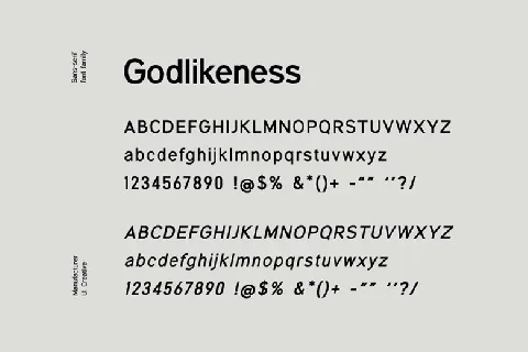 Godlikeness Family font