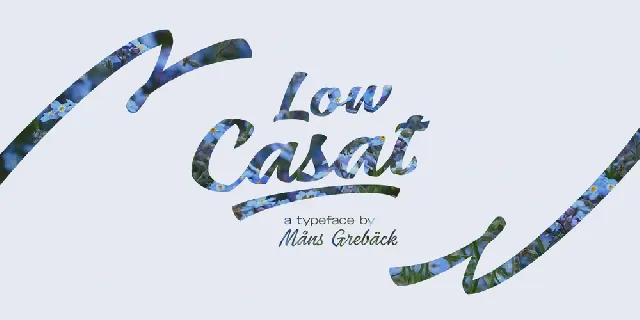 Low Casat Light Free font